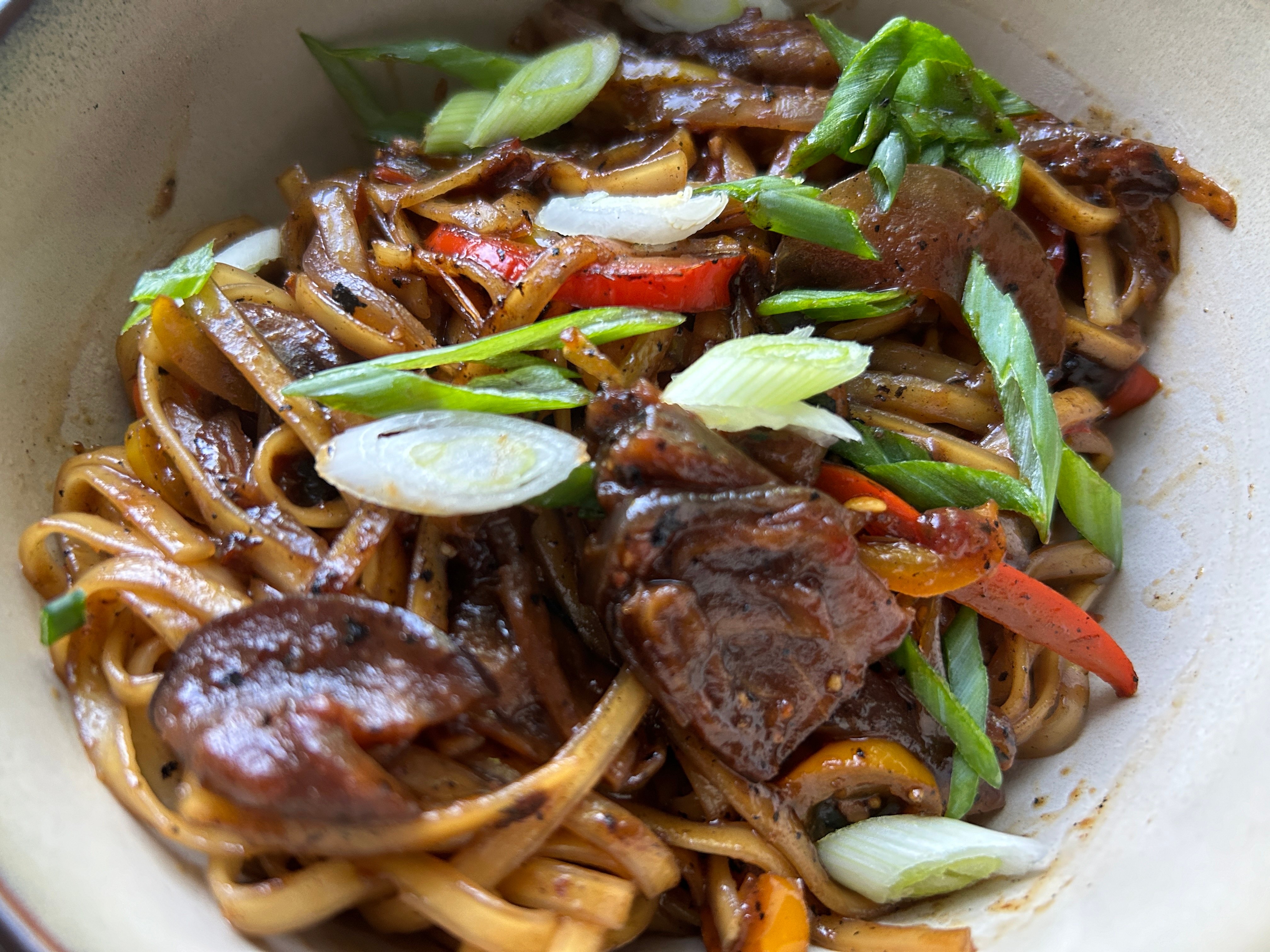 Mongolian Eggplant Noodles