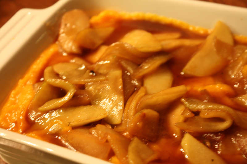 Butternut Squash with Carmelized Apples