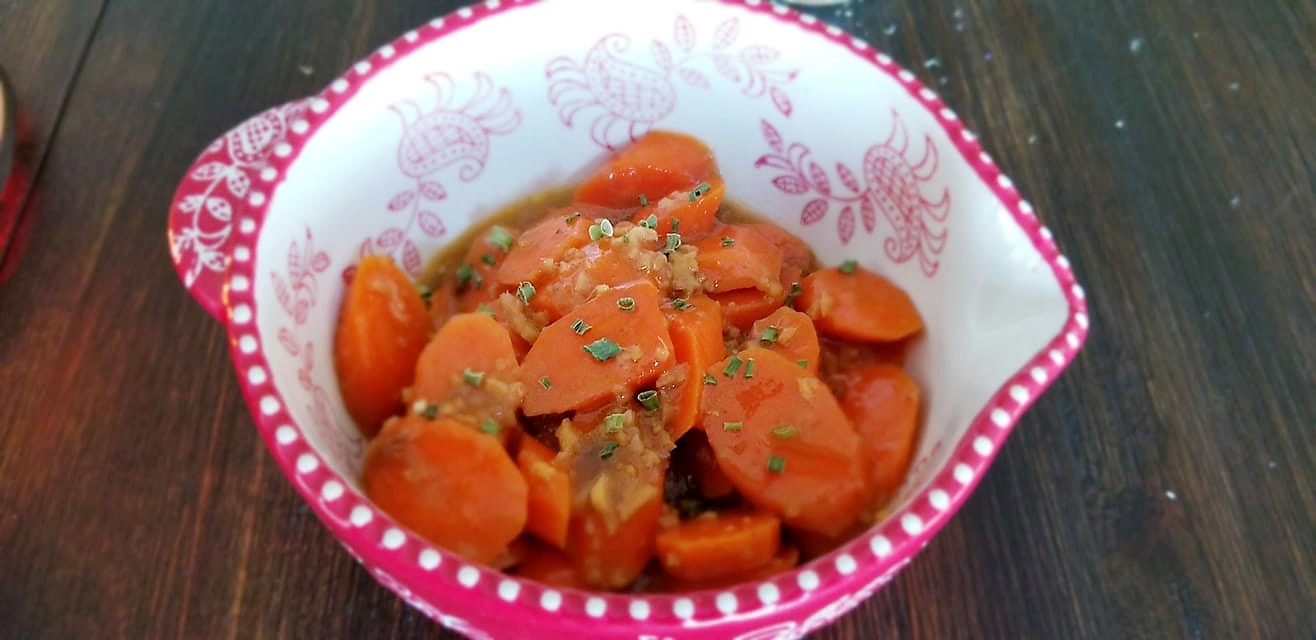 Coconut and Ginger Glazed Carrots